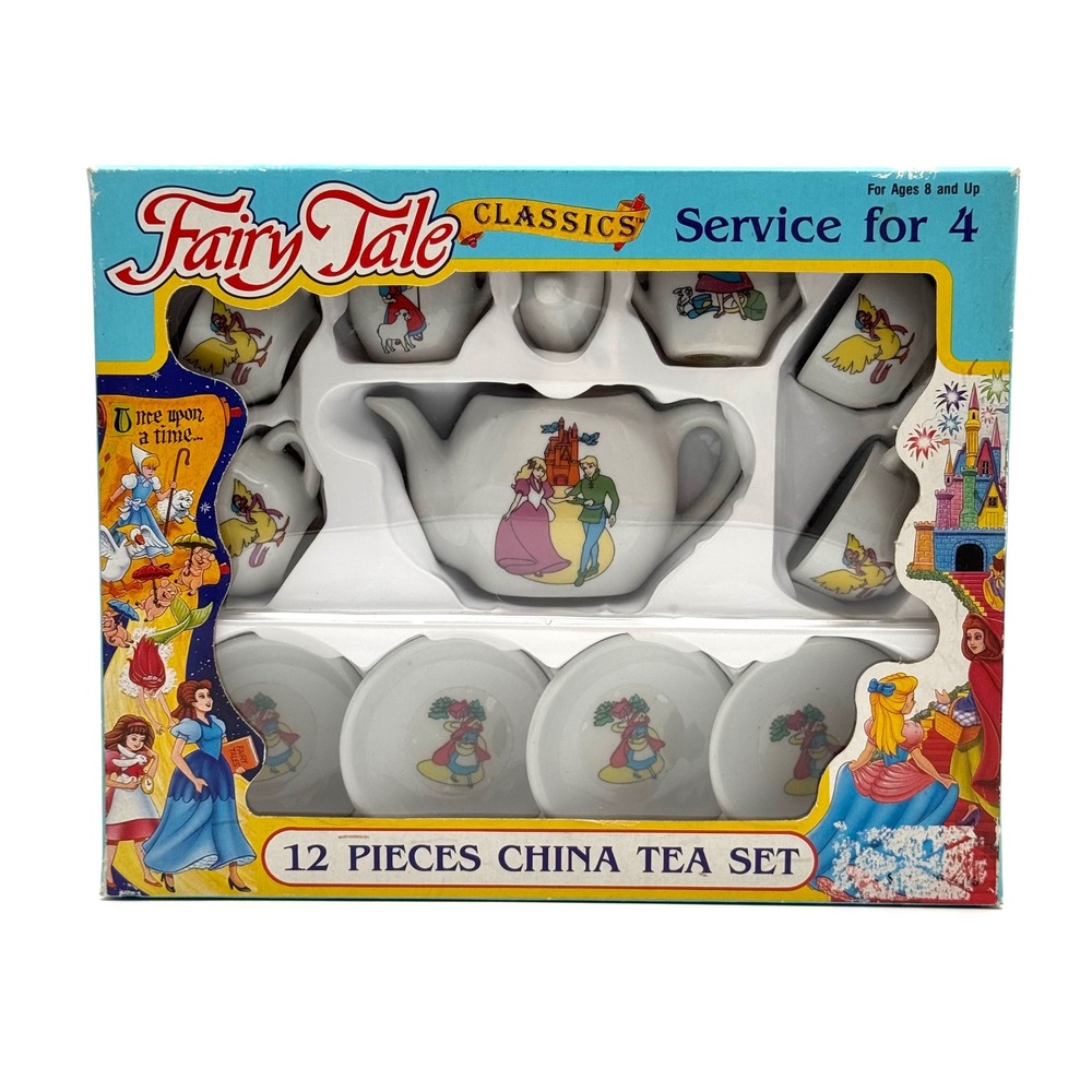 Fairy Tale Classics China Tea Set 12 Pieces New In Box